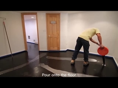 Το άσπρο μάρμαρο φαίνεται μεταλλικό εποξικό πάτωμα ντύνοντας το διακοσμητικό συγκεκριμένο δάπεδο