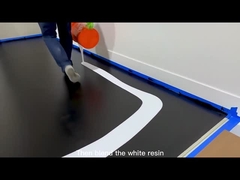 Το κατοικημένο μεταλλικό εποξικό επίστρωμα πατωμάτων δημιουργεί τα τρισδιάστατα αποτελέσματα