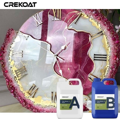 Ευέλικτο βαθύ χύσιμο Διαφανές επόξιο για ξύλινα τραπέζια Αντίσταση στο κίτρινο