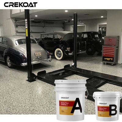 Βινυλίου επίστρωμα Polyaspartic Topcoat πατωμάτων εποξικής ρητίνης ραδιοφωνικής μετάδοσης νιφάδων