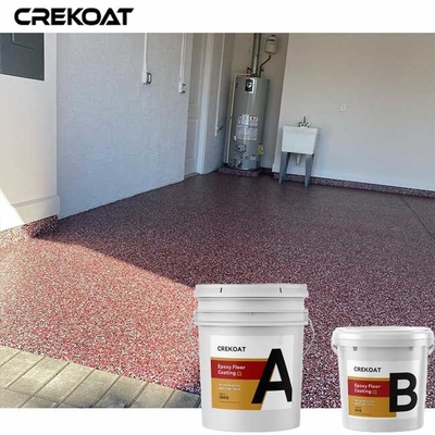 Βινυλίου επίστρωμα Polyaspartic Topcoat πατωμάτων εποξικής ρητίνης ραδιοφωνικής μετάδοσης νιφάδων