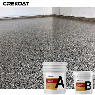 Διαφανές Topcoat ρητίνης που μεταδίδεται ραδιοφωνικά επίστρωμα πατωμάτων εποξικής με τις νιφάδες τσιπ