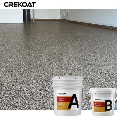 Διαφανές Topcoat ρητίνης που μεταδίδεται ραδιοφωνικά επίστρωμα πατωμάτων εποξικής με τις νιφάδες τσιπ