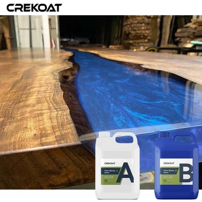 Κρυστάλλινο Clear Coat Table Top Εποξικό διατηρεί ζωντανό ξύλο με καθαρότητα