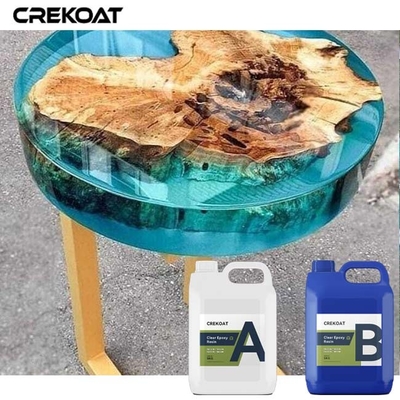 Ελεύθερος βαθύς φυσαλίδων χύνει την εποξική ρητίνη για την επιτραπέζια ρίψη ποταμών