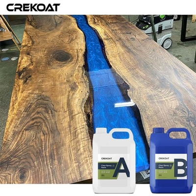 Κρυστάλλινο Clear Coat Table Top Εποξικό διατηρεί ζωντανό ξύλο με καθαρότητα