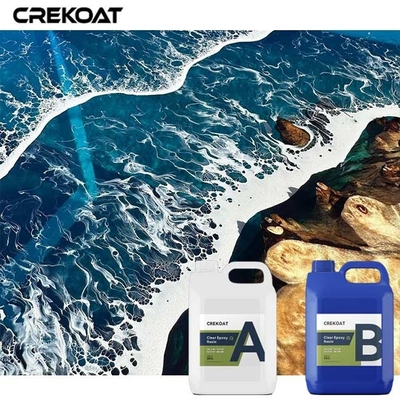 10CM βαθύ χύνει τον ποταμό εποξικής ρητίνης παρουσιάζει την πετώντας ρητίνη με την υγρή χρωστική ουσία