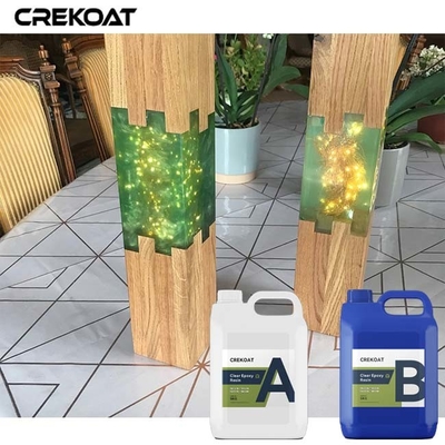 5CM που πετούν βαθιά χύνουν την εποξική ρητίνη για το ξύλο επιτραπέζιων επίπλων ποταμών