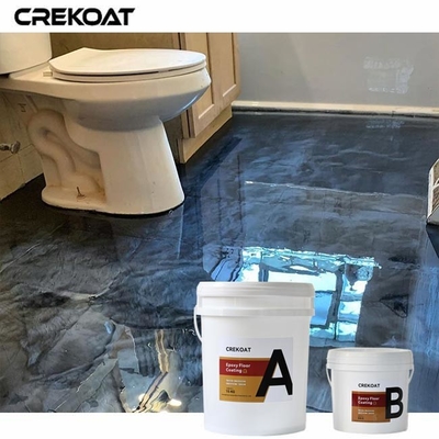 Εντυπωσιακά 3D αποτελέσματα Μεταλλική επικάλυψη επιπέδου με επωξικό οξύ για πάνω από τα υπάρχοντα δάπεδα από σκυρόδεμα
