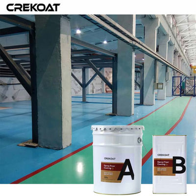 Grey White Solid Colors Customized Color Epoxy Floor Paint Resistant to Stains and Water
