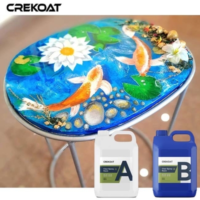 Υγρό γυαλί Υπερδιαφανές Epoxy Resin Bar Tops Μετατρέποντας αντικείμενα σε καλλιτεχνική αντοχή στη θερμότητα