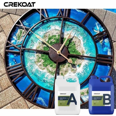 Υπερδιαφανής υψηλής λάμψης υγρή ρητίνη χύτευσης εξαιρετική για τέχνη εμπνευσμένη από γεωδίκτυα